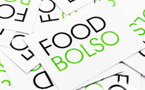 お店のオリジナルロゴシール